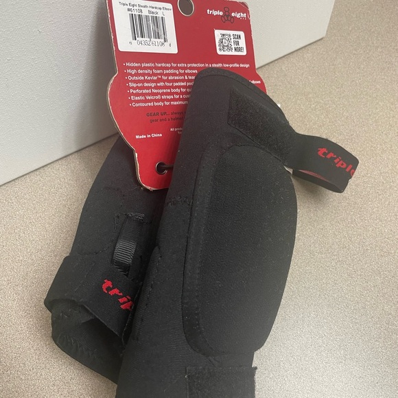 Triple Eight Stealth Hardcap Multi-Sport Elbow Pads with Kevlar 1 Pair Black LG - Picture 2 of 4